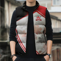 2026 Rugby Nations Series Custom Canada Sleeveless Puffer Jacket Les Rouges Maple Leaf
