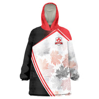 2026 Rugby Nations Series Custom Canada Wearable Blanket Hoodie Les Rouges Maple Leaf