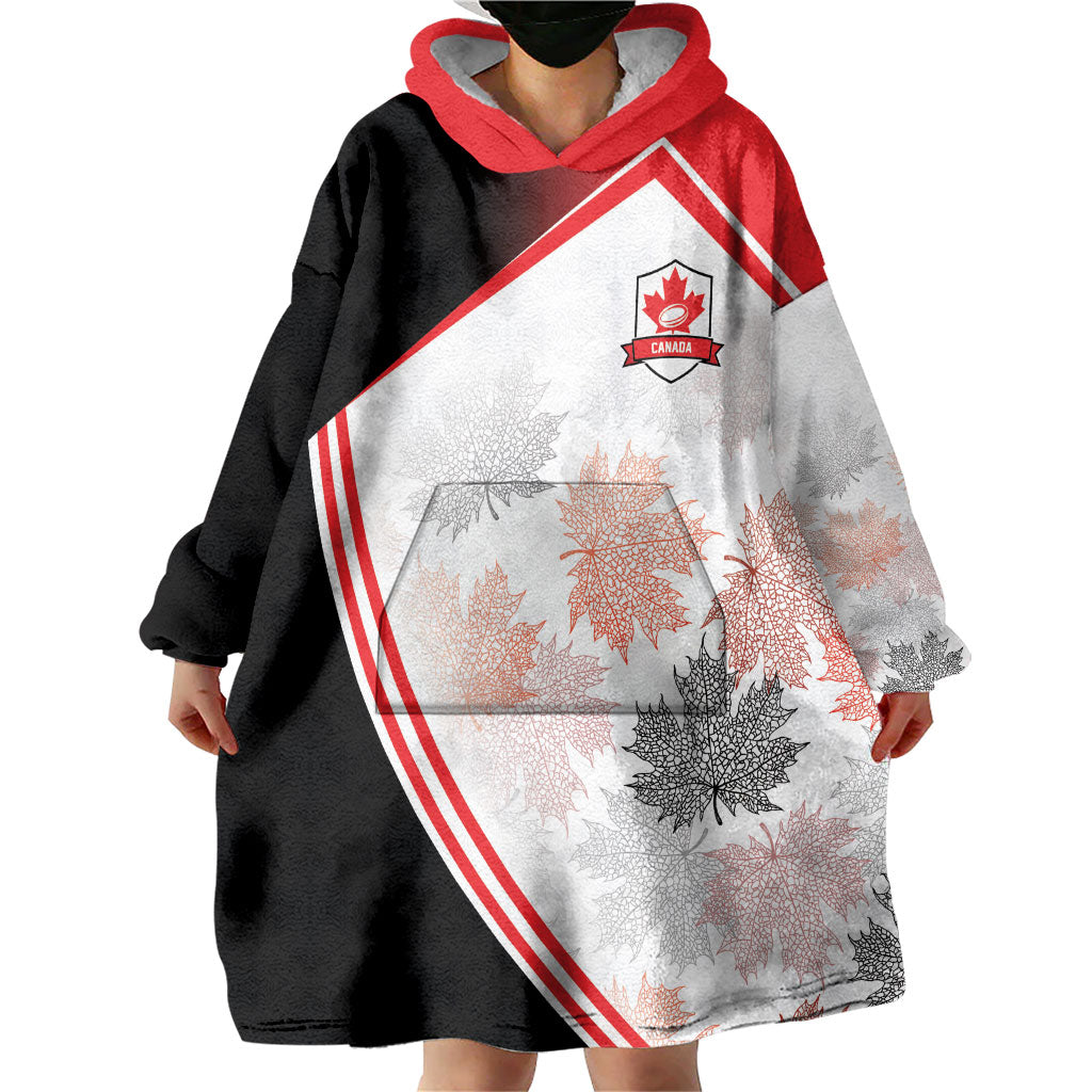 2026 Rugby Nations Series Custom Canada Wearable Blanket Hoodie Les Rouges Maple Leaf