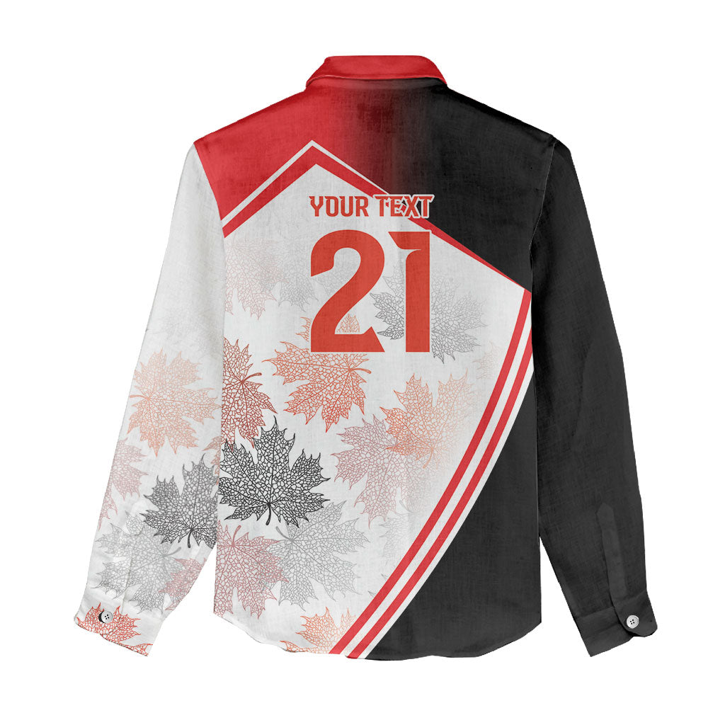 2026 Rugby Nations Series Custom Canada Women Casual Shirt Les Rouges Maple Leaf
