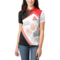 2026 Rugby Nations Series Custom Canada Women Polo Shirt Les Rouges Maple Leaf