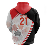 2026 Rugby Nations Series Custom Canada Zip Hoodie Les Rouges Maple Leaf