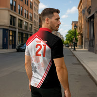 2026 Rugby Nations Series Custom Canada Zipper Polo Shirt Les Rouges Maple Leaf