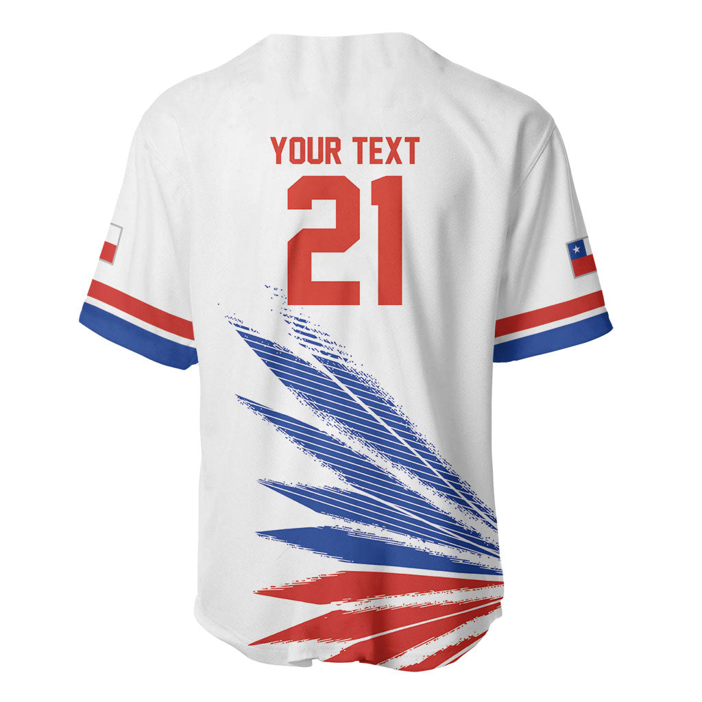 2026 Rugby Nations Series Custom Chile Baseball Jersey Los Condores Eagle Bold Stripes Pride