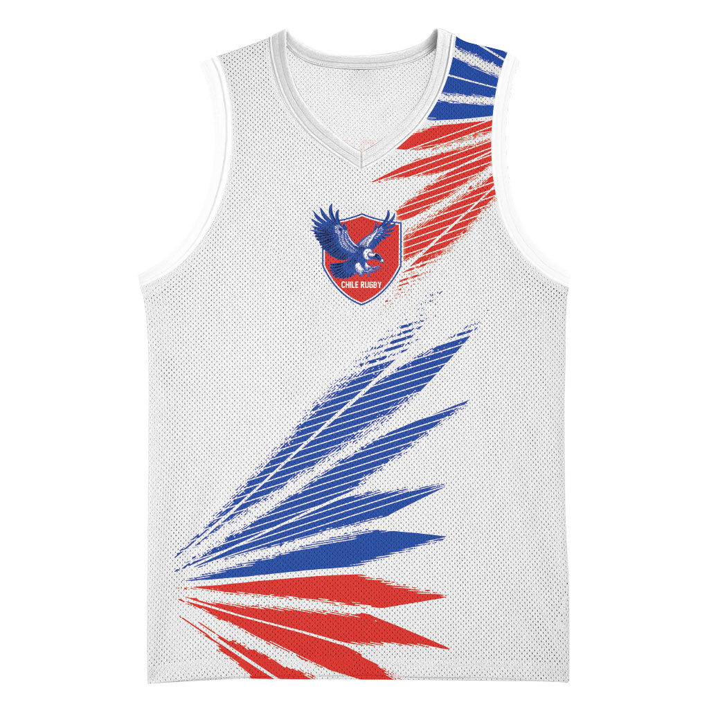 2026 Rugby Nations Series Custom Chile Basketball Jersey Los Condores Eagle Bold Stripes Pride