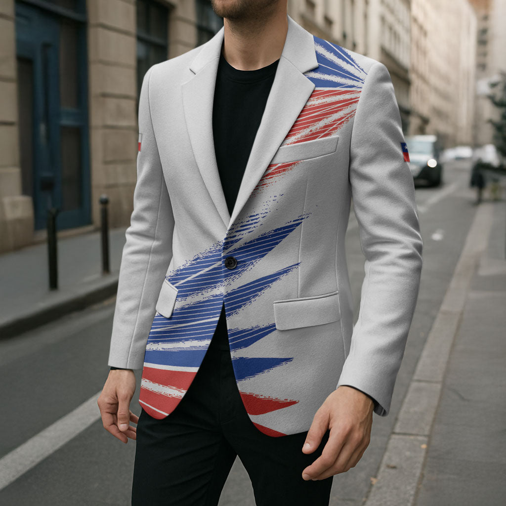 2026 Rugby Nations Series Custom Chile Blazer Los Condores Eagle Bold Stripes Pride
