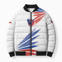 2026 Rugby Nations Series Custom Chile Bomber Puffer Jacket Los Condores Eagle Bold Stripes Pride