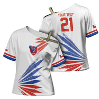 2026 Rugby Nations Series Custom Chile Cross Shoulder Shirt Los Condores Eagle Bold Stripes Pride