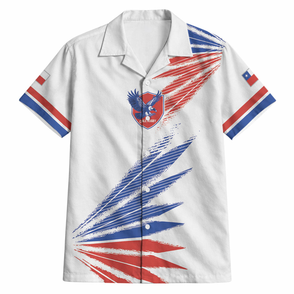 2026 Rugby Nations Series Custom Chile Hawaiian Shirt Los Condores Eagle Bold Stripes Pride