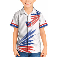 2026 Rugby Nations Series Custom Chile Kid Hawaiian Shirt Los Condores Eagle Bold Stripes Pride
