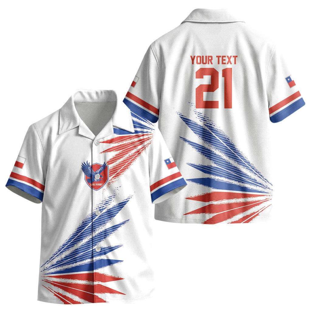 2026 Rugby Nations Series Custom Chile Kid Hawaiian Shirt Los Condores Eagle Bold Stripes Pride