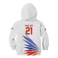 2026 Rugby Nations Series Custom Chile Kid Hoodie Los Condores Eagle Bold Stripes Pride