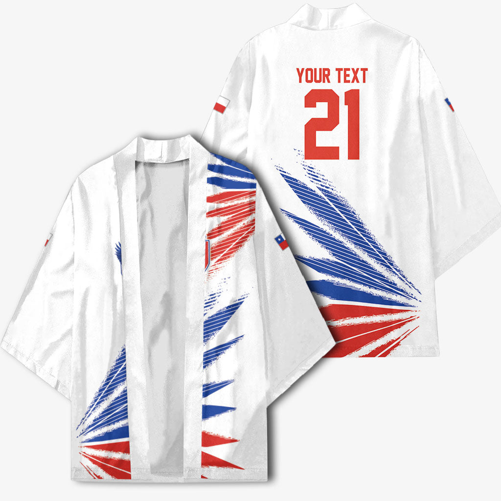 2026 Rugby Nations Series Custom Chile Kimono Los Condores Eagle Bold Stripes Pride