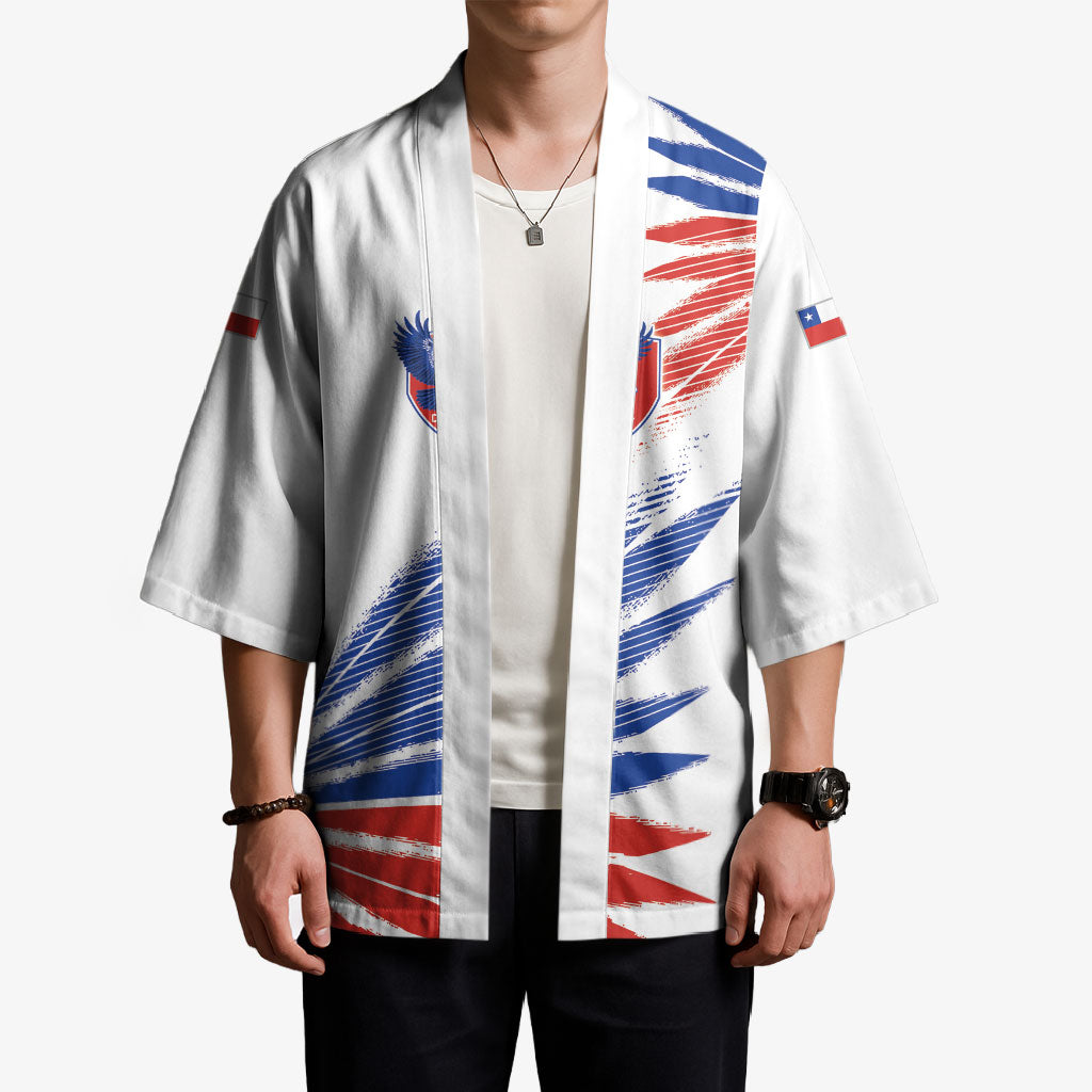 2026 Rugby Nations Series Custom Chile Kimono Los Condores Eagle Bold Stripes Pride
