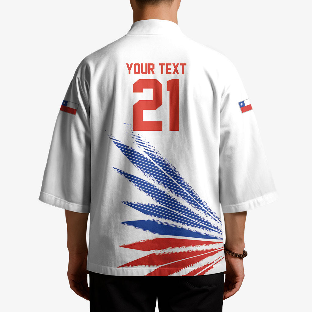 2026 Rugby Nations Series Custom Chile Kimono Los Condores Eagle Bold Stripes Pride