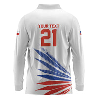 2026 Rugby Nations Series Custom Chile Long Sleeve Polo Shirt Los Condores Eagle Bold Stripes Pride