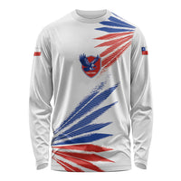 2026 Rugby Nations Series Custom Chile Long Sleeve Shirt Los Condores Eagle Bold Stripes Pride
