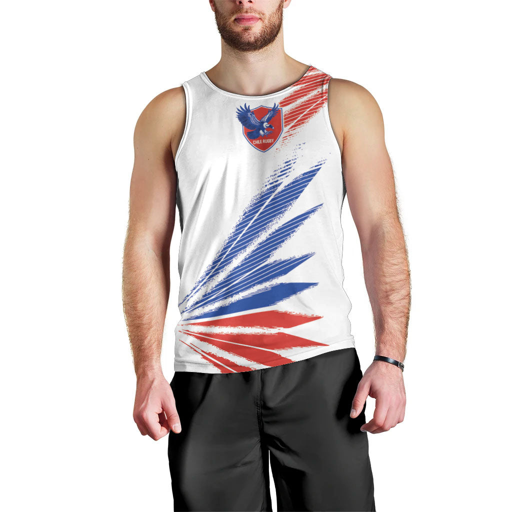 2026 Rugby Nations Series Custom Chile Men Tank Top Los Condores Eagle Bold Stripes Pride