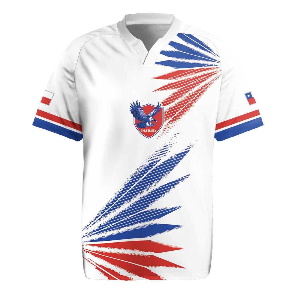 2026 Rugby Nations Series Custom Chile Rugby Jersey Los Condores Eagle Bold Stripes Pride