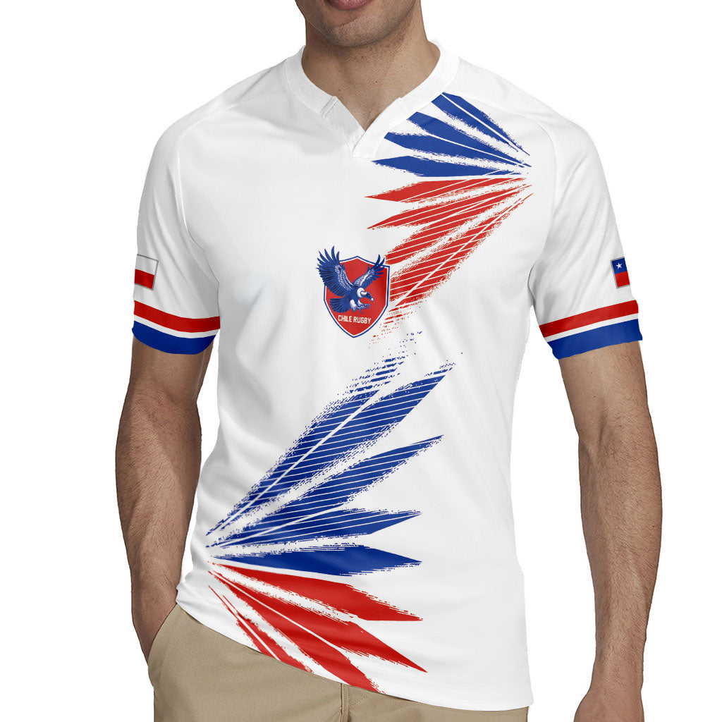 2026 Rugby Nations Series Custom Chile Rugby Jersey Los Condores Eagle Bold Stripes Pride