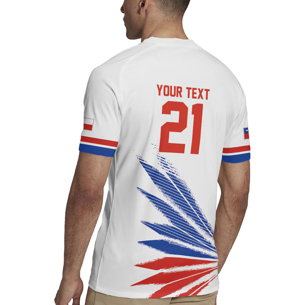 2026 Rugby Nations Series Custom Chile Rugby Jersey Los Condores Eagle Bold Stripes Pride