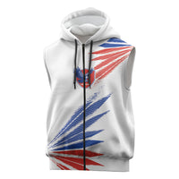 2026 Rugby Nations Series Custom Chile Sleeveless Zip Hoodie Los Condores Eagle Bold Stripes Pride