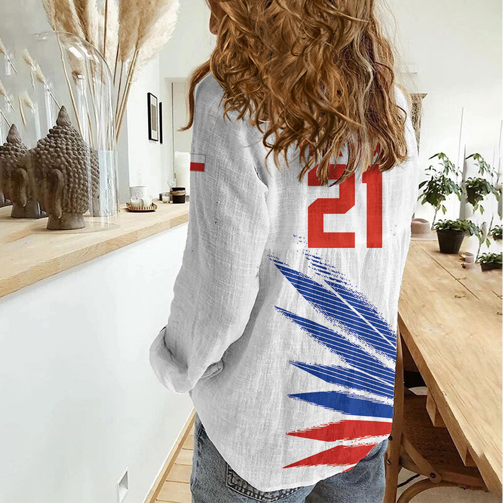2026 Rugby Nations Series Custom Chile Women Casual Shirt Los Condores Eagle Bold Stripes Pride