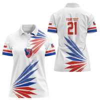 2026 Rugby Nations Series Custom Chile Women Polo Shirt Los Condores Eagle Bold Stripes Pride