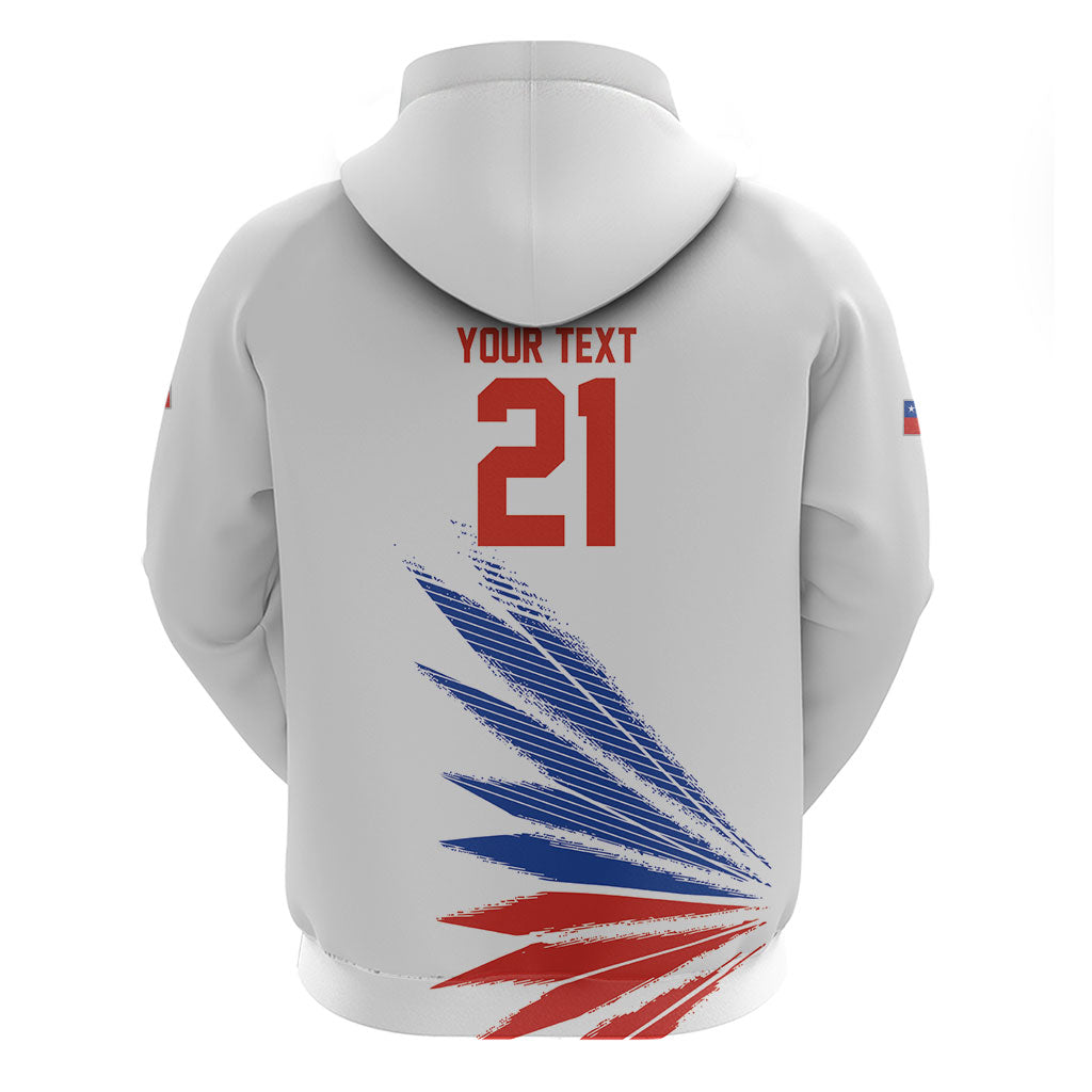 2026 Rugby Nations Series Custom Chile Zip Hoodie Los Condores Eagle Bold Stripes Pride