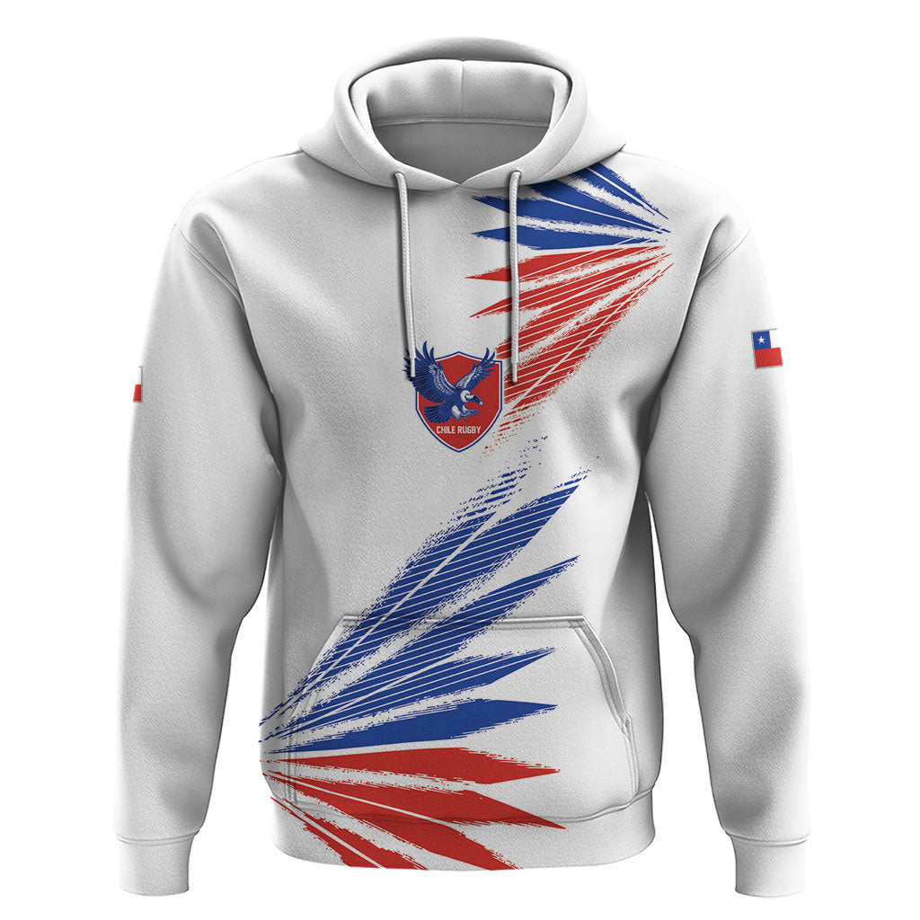 2026 Rugby Nations Series Custom Chile Zip Hoodie Los Condores Eagle Bold Stripes Pride
