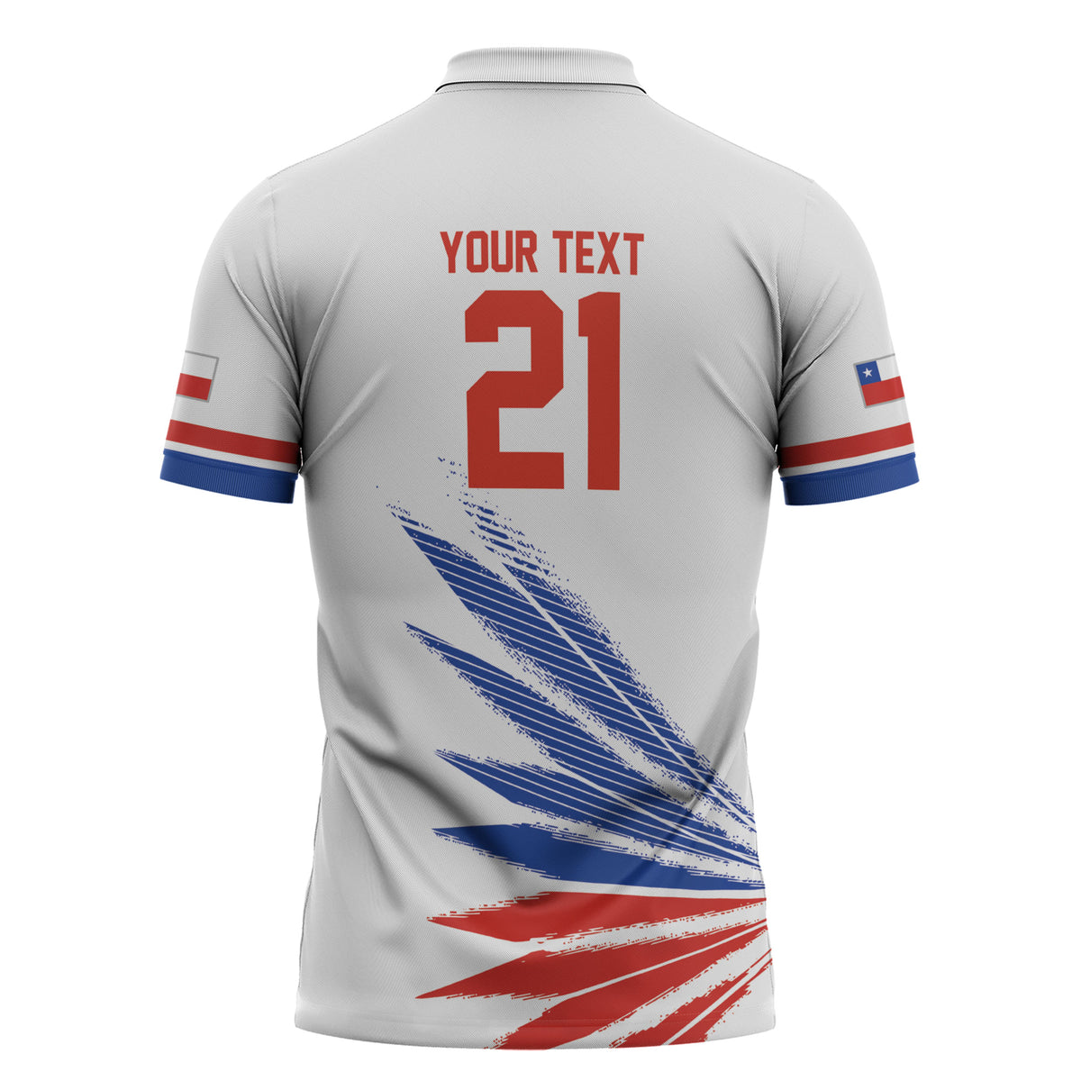 2026 Rugby Nations Series Custom Chile Zipper Polo Shirt Los Condores Eagle Bold Stripes Pride