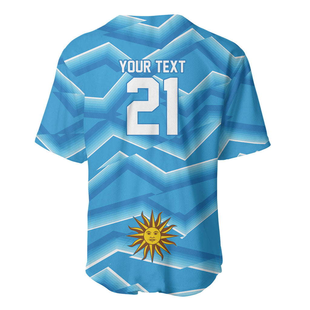 2026 Rugby Nations Series Custom Uruguay Baseball Jersey Los Teros Sun Of May
