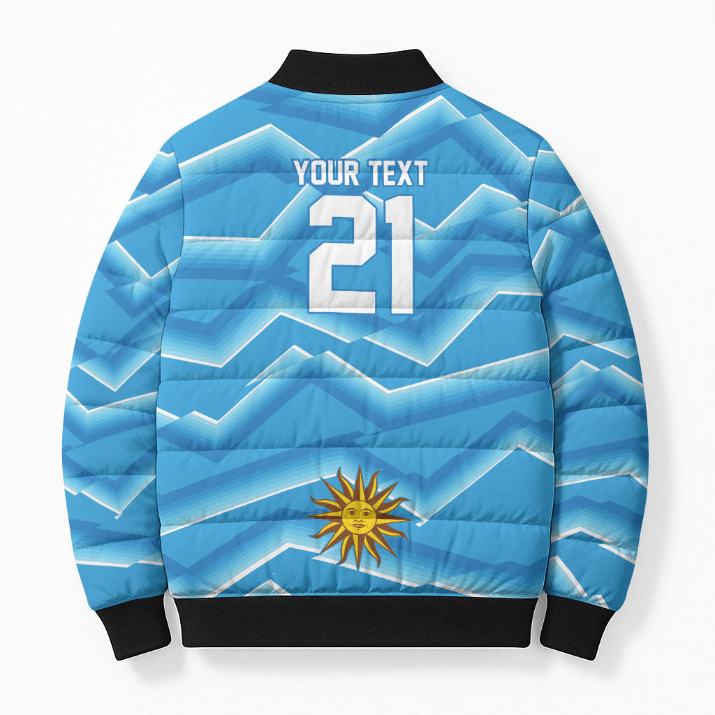 2026 Rugby Nations Series Custom Uruguay Bomber Puffer Jacket Los Teros Sun Of May
