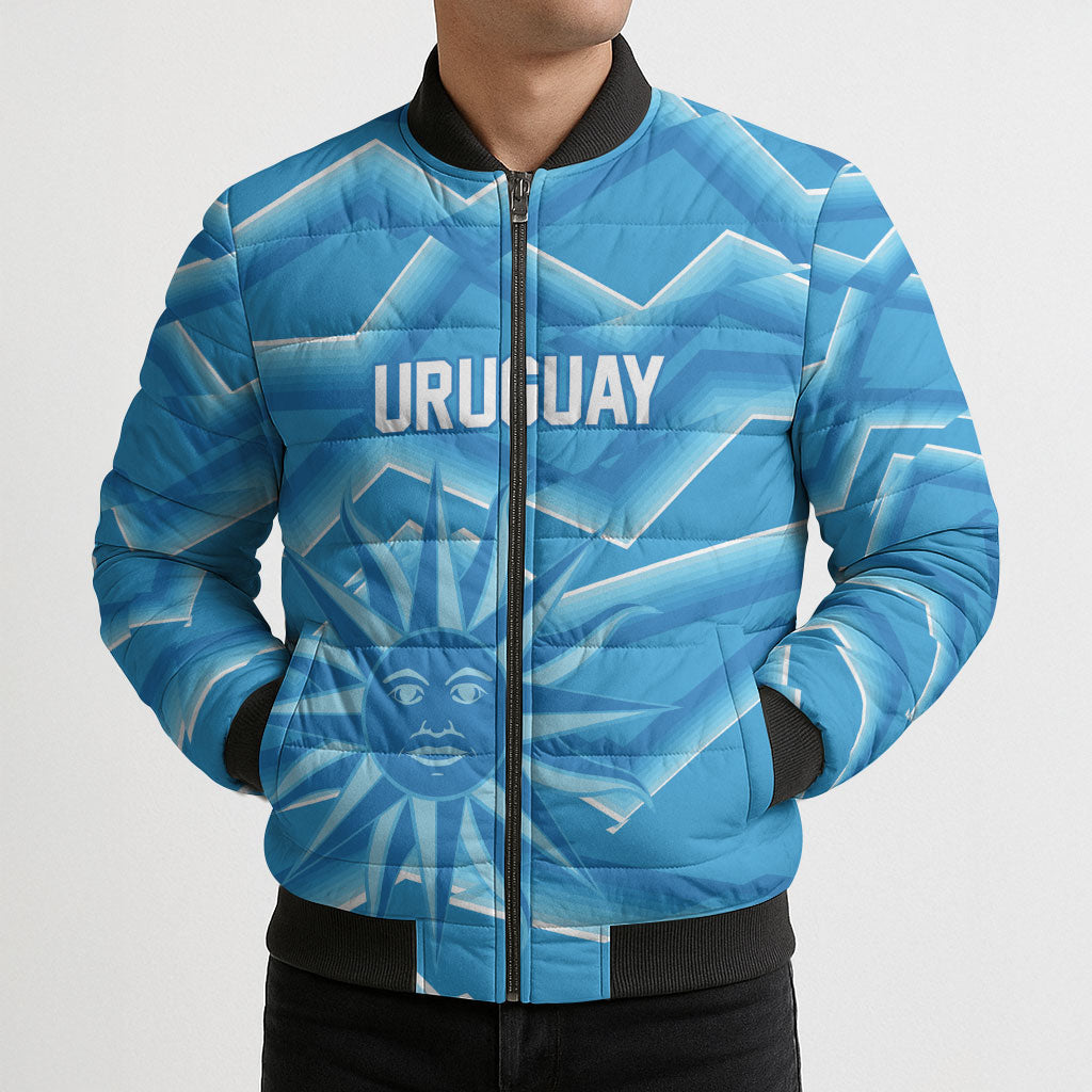 2026 Rugby Nations Series Custom Uruguay Bomber Puffer Jacket Los Teros Sun Of May