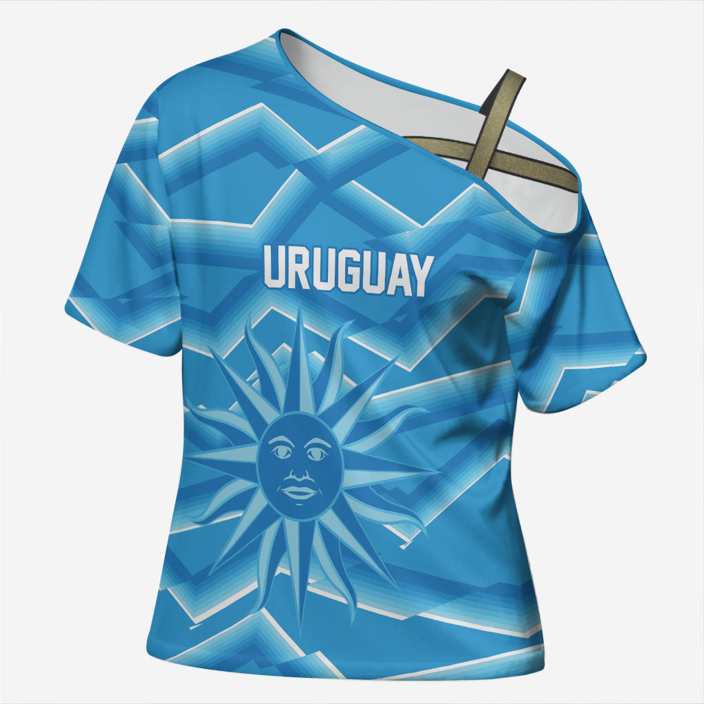 2026 Rugby Nations Series Custom Uruguay Cross Shoulder Shirt Los Teros Sun Of May