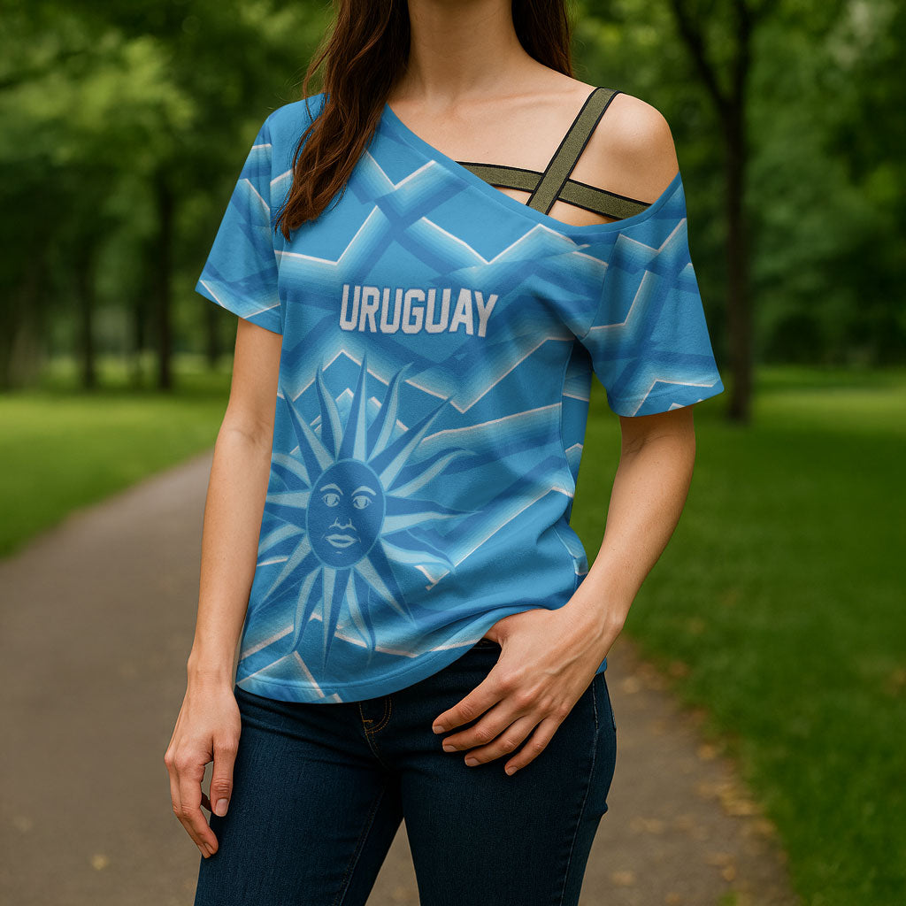 2026 Rugby Nations Series Custom Uruguay Cross Shoulder Shirt Los Teros Sun Of May