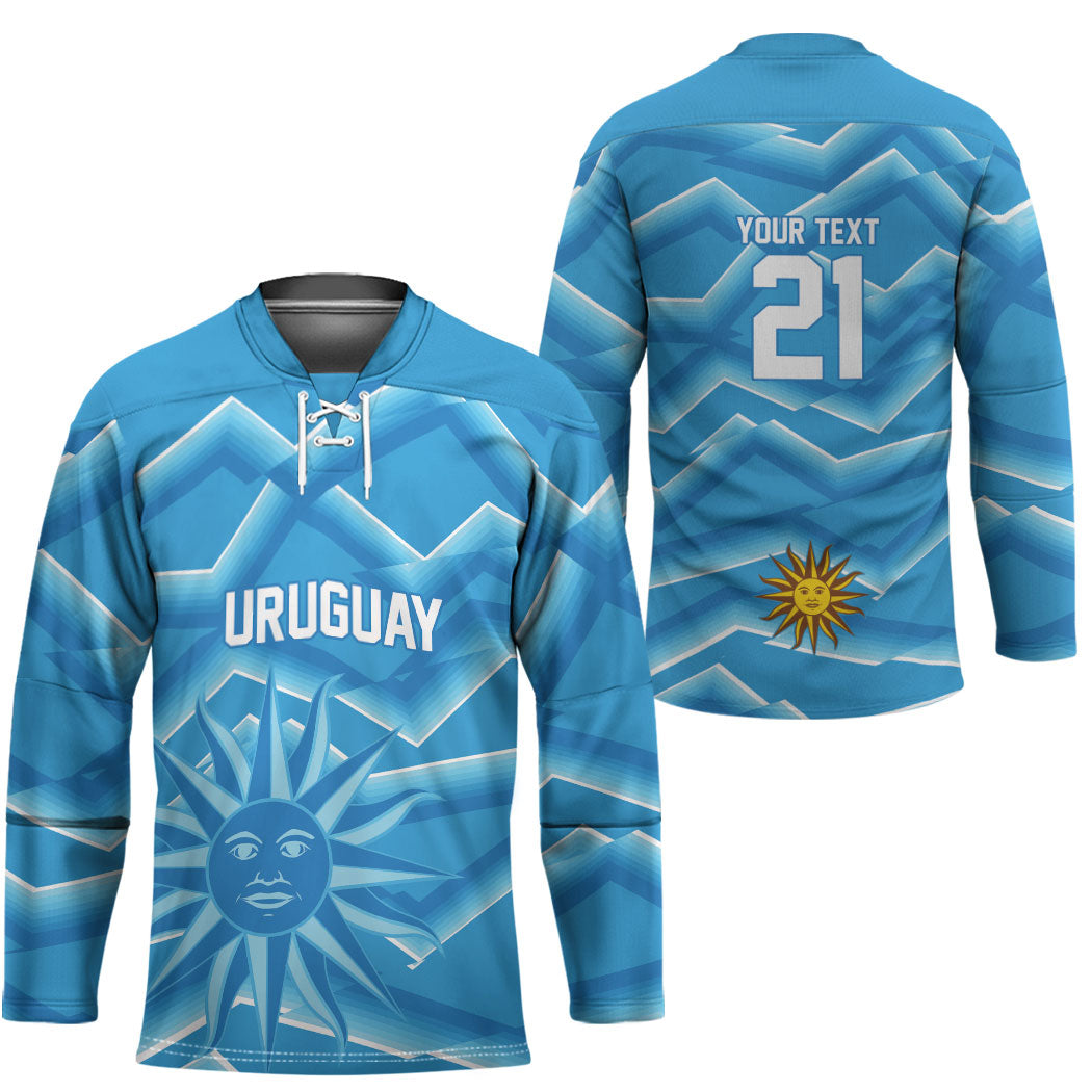 2026 Rugby Nations Series Custom Uruguay Hockey Jersey Los Teros Sun Of May