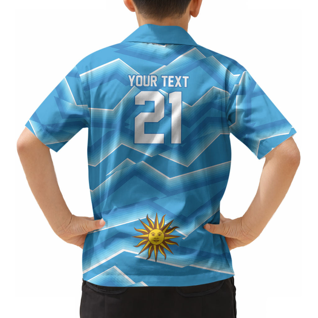 2026 Rugby Nations Series Custom Uruguay Kid Hawaiian Shirt Los Teros Sun Of May