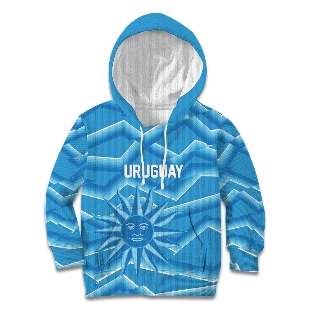 2026 Rugby Nations Series Custom Uruguay Kid Hoodie Los Teros Sun Of May
