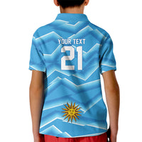 2026 Rugby Nations Series Custom Uruguay Kid Polo Shirt Los Teros Sun Of May