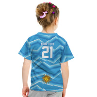 2026 Rugby Nations Series Custom Uruguay Kid T Shirt Los Teros Sun Of May