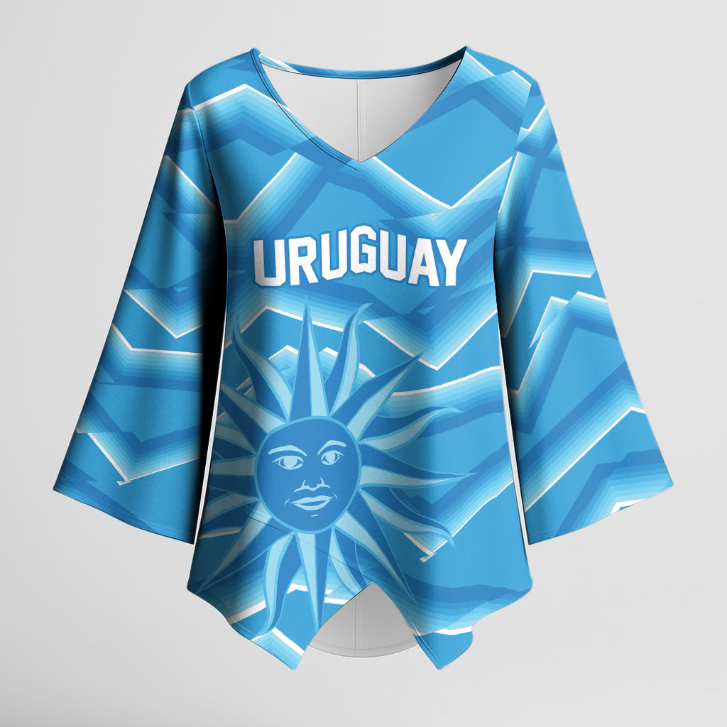 2026 Rugby Nations Series Custom Uruguay Kimono Sleeve Blouse Los Teros Sun Of May