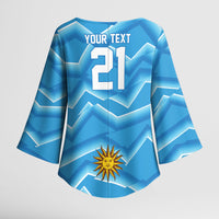 2026 Rugby Nations Series Custom Uruguay Kimono Sleeve Blouse Los Teros Sun Of May