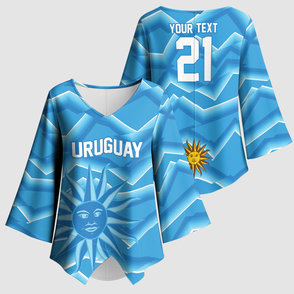 2026 Rugby Nations Series Custom Uruguay Kimono Sleeve Blouse Los Teros Sun Of May