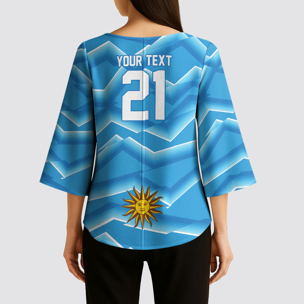 2026 Rugby Nations Series Custom Uruguay Kimono Sleeve Blouse Los Teros Sun Of May