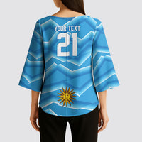 2026 Rugby Nations Series Custom Uruguay Kimono Sleeve Blouse Los Teros Sun Of May