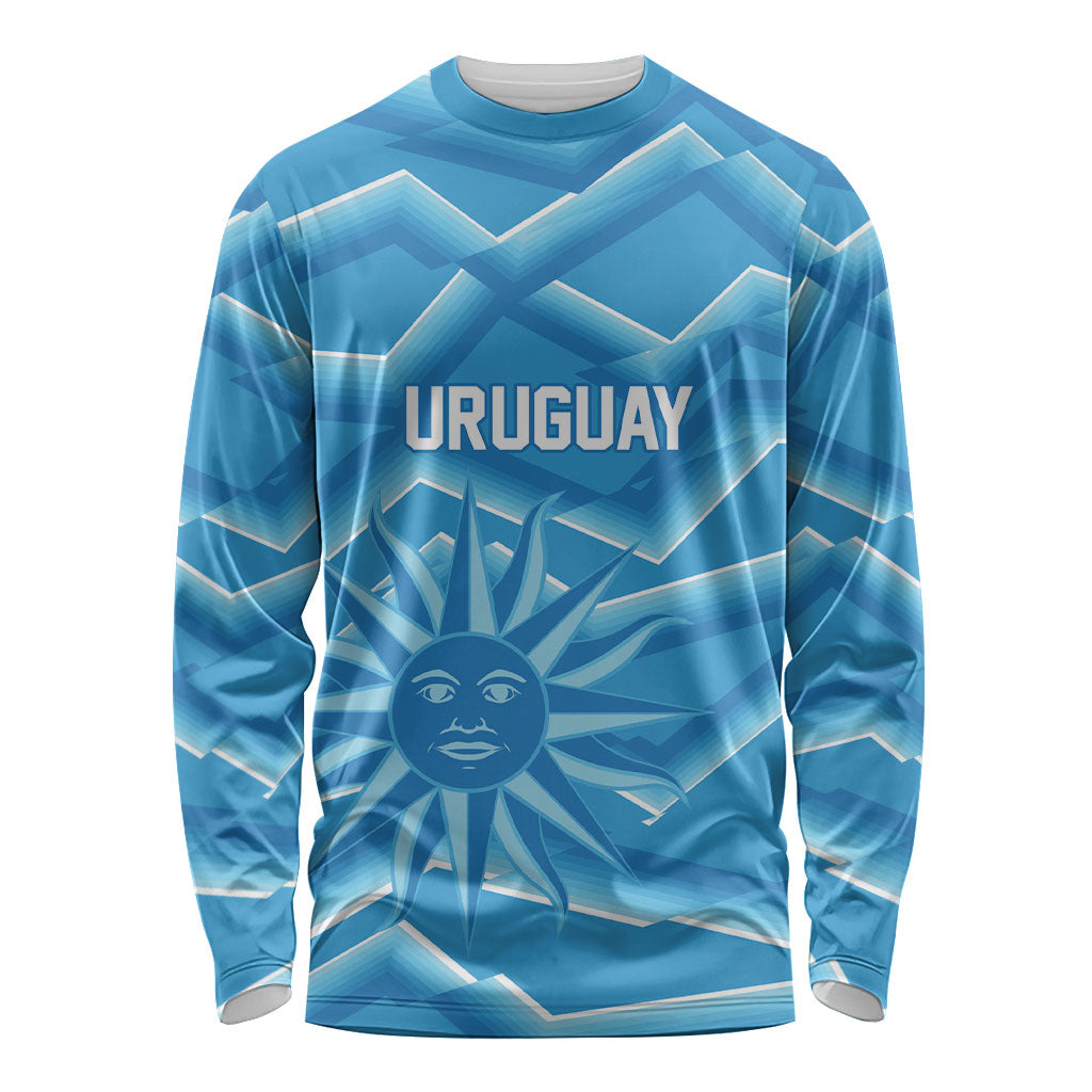 2026 Rugby Nations Series Custom Uruguay Long Sleeve Shirt Los Teros Sun Of May