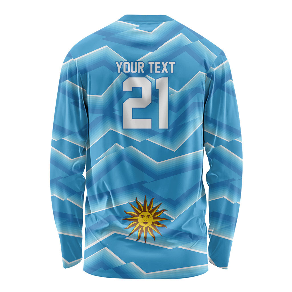 2026 Rugby Nations Series Custom Uruguay Long Sleeve Shirt Los Teros Sun Of May