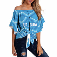 2026 Rugby Nations Series Custom Uruguay Off Shoulder Wrap Waist Top Los Teros Sun Of May