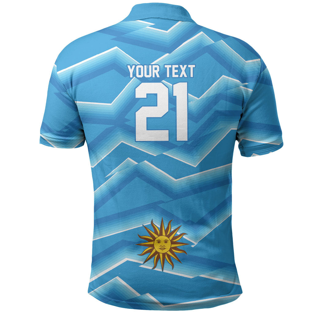 2026 Rugby Nations Series Custom Uruguay Polo Shirt Los Teros Sun Of May